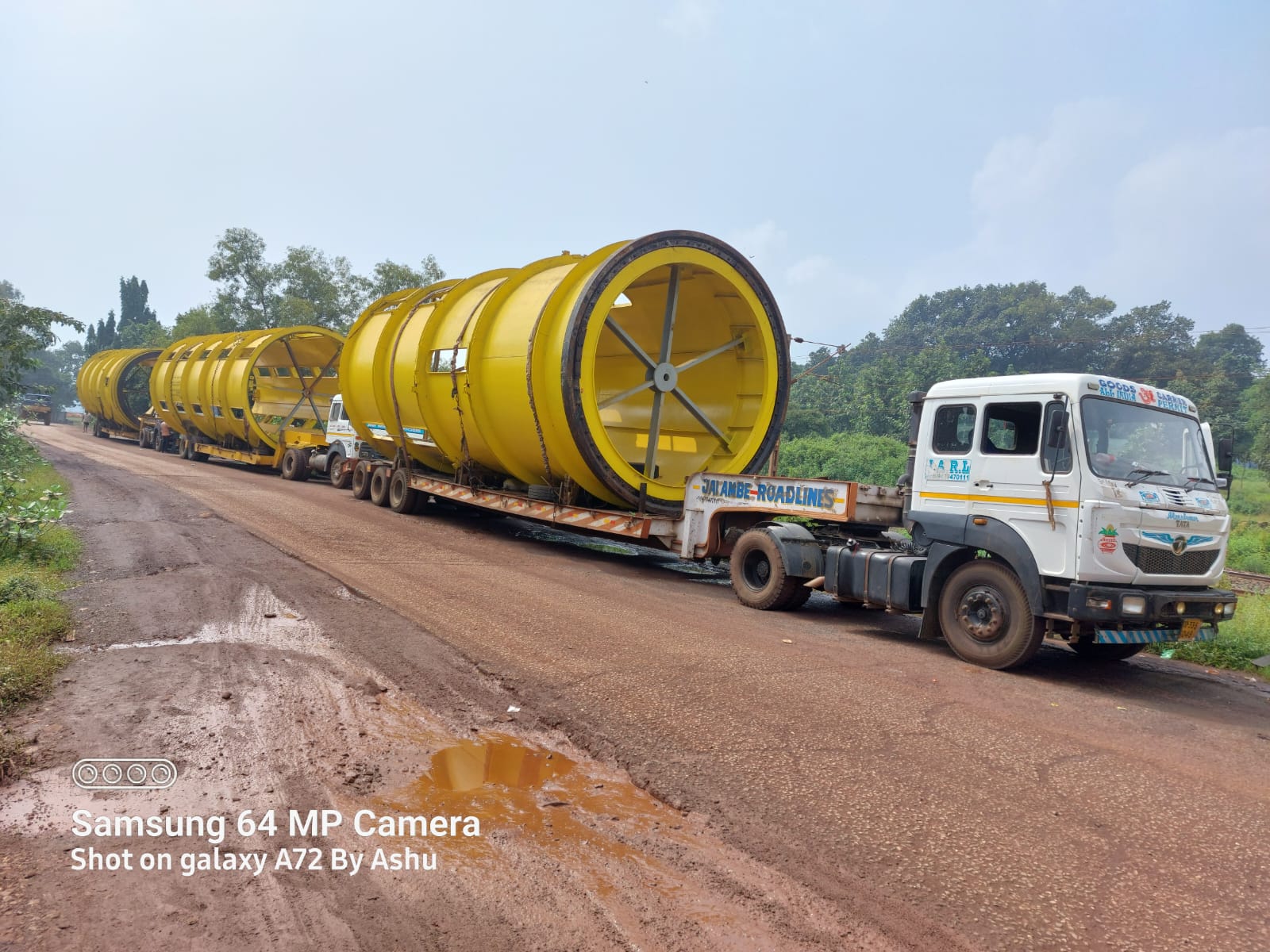 Long rotary kiln convoy JARL
