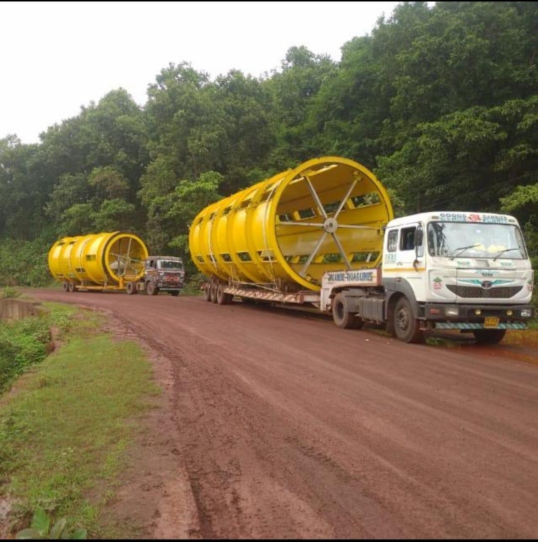Yellow rotary kiln convoy